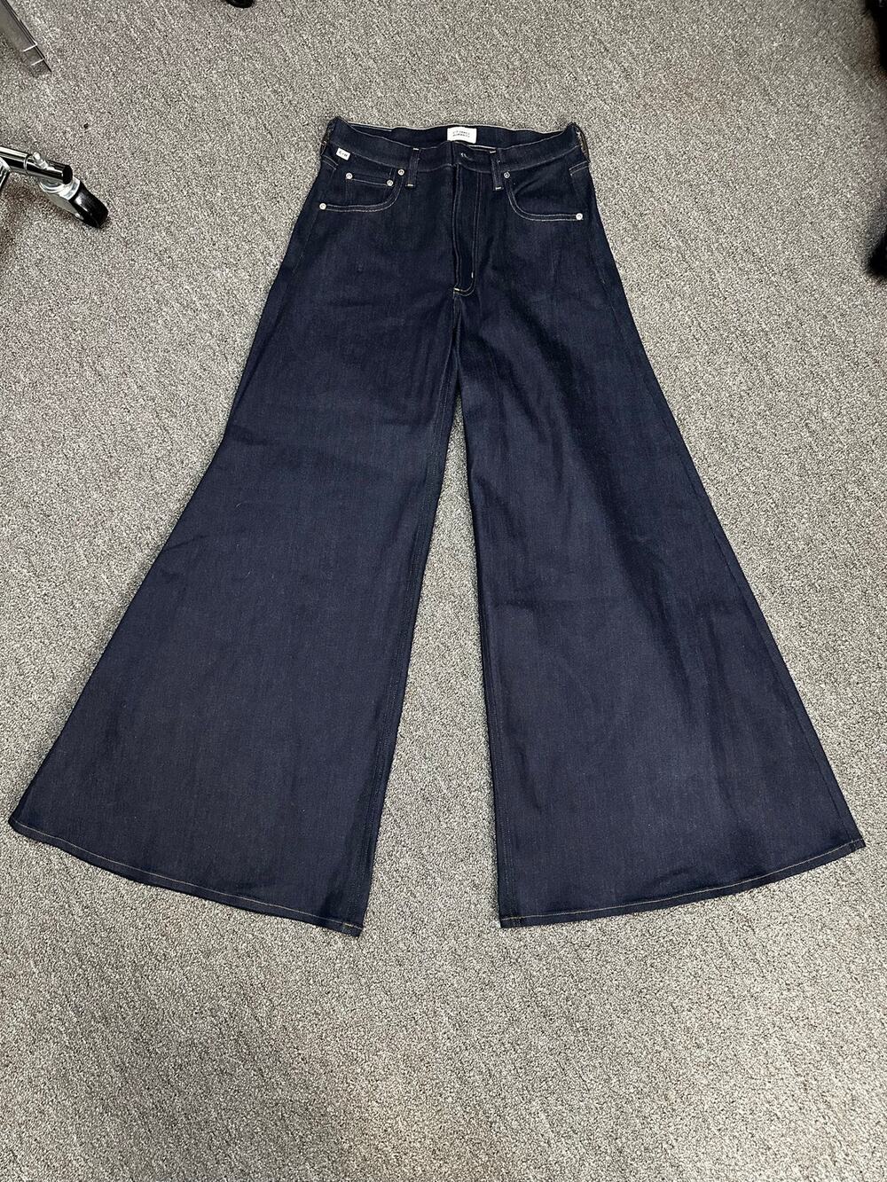 142-Citizens of Humanity Ayla Baggy Wide Leg Jeans Size 27 Indigo NWOT Sample